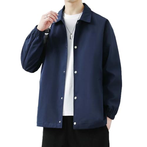 Veste casual pour hommes style coréen tendance mi-saison couleur unie
