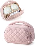 Sac de pompe à sein portable, sac de pompage avec diviseur réglable.Sac de pompe compatible avec les pompes Momcozy, Medela et Eufy, doublage rembourré, poignée puffe, pour le travail, le voyage et l'utilisation familiale