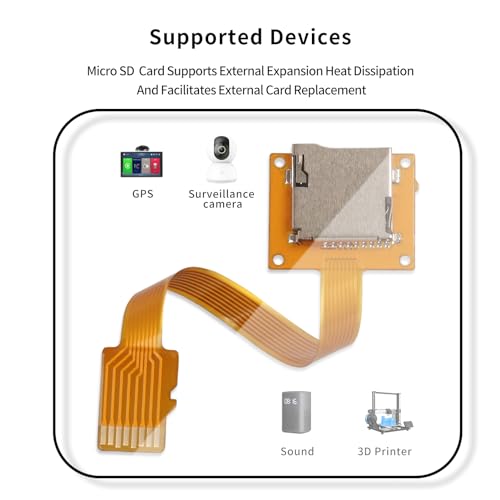 Cable de extensión micro SD con agujeros de tornillo para actualizar consolas y pantallas 5