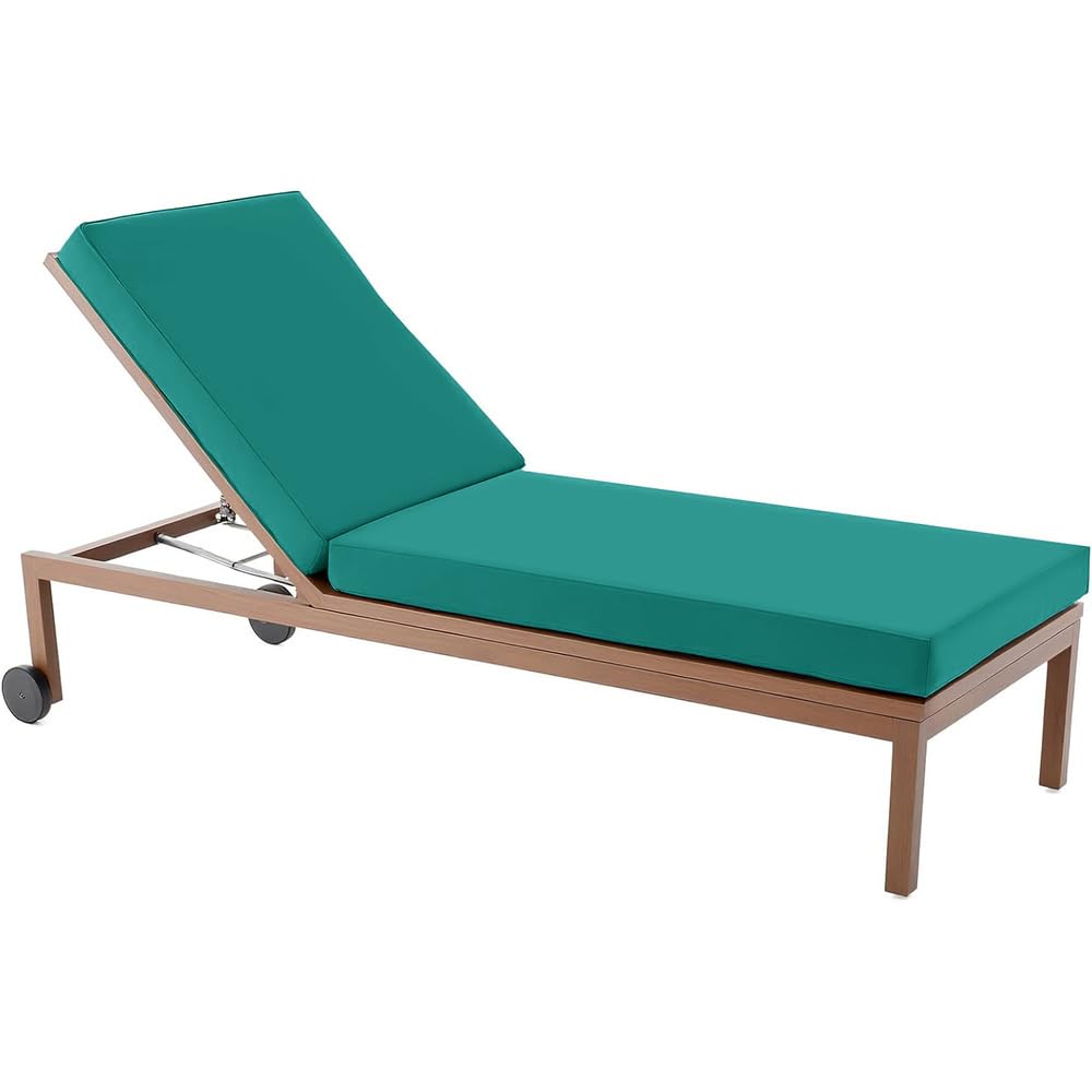 Cojín para mecedoras exteriores verde oscuro de jardín y terraza relax