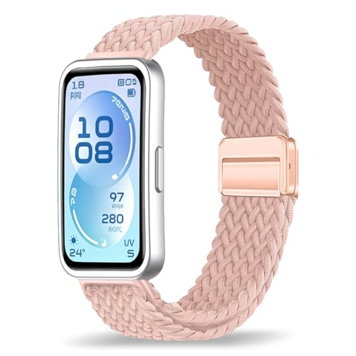 [VanHooc] �o���h Huawei Band 11/Huawei Band 11 Pro �Ή� �i�C���� �u���C�f�b�h �ґg �L�k�� �}�O�l�b�g �o�b�N�� �ʋC�� ��� ���C�o�b�N�� ���i�K���� �ϊ��ϐ��� �\�t�g �X�|�[�c�o���h �����Y ���f�B�[�X