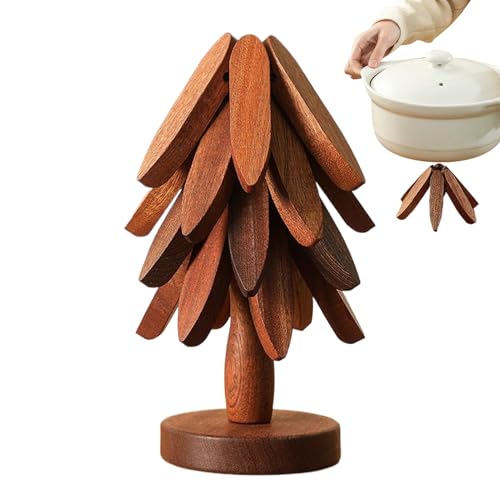 Untersetzer Holz Set Für Baumkunst, Weihnachtsbaum Topfuntersetzer...