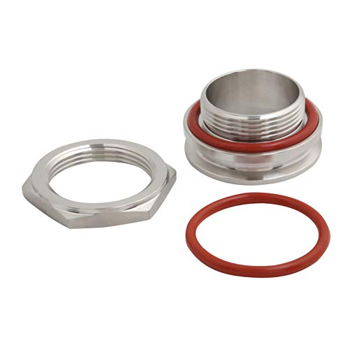Semfeil Brew TRUE 2" Tri clamp Bulkhead Compression Fitting 304 Stainless Steel Homebrew Kettle Pot 2 Inch Tri Clamp Weldless Bulkhead Fittings by semfeil brew - Used condition - US$15.65