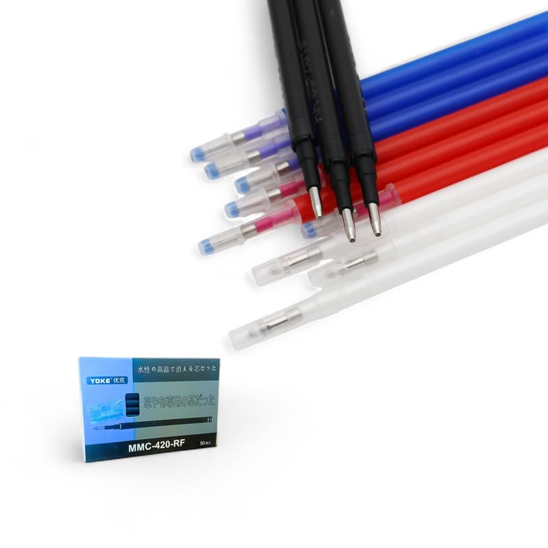 Heat Erasable Fabric Pen Refills – 4 Colour(3 Set) Combo for Tailoring, Sewing, Embroidery, Aari & Fabric Marking | Thermal Ink Refill for MMC-420 Pens-picture-11