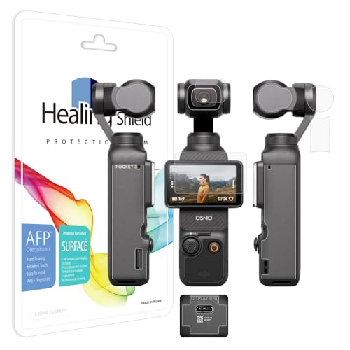 Healingshield �X�L���V�[���t���ی�t�B���� Screen Protector Oleophobic AFP Clear Film DJI Osmo Pocket3�Ƃ̌݊�������
