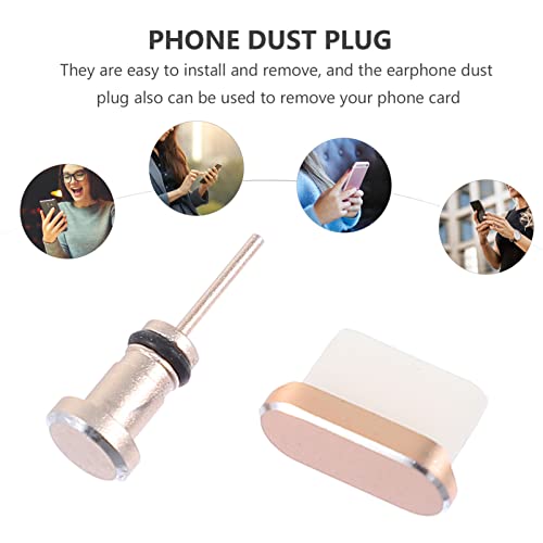 2 Pares Tampão De Poeira Fones De Ouvido Usb Tampa Anti-usb Plugues Antiporta Antiplugue Móvel Tampa