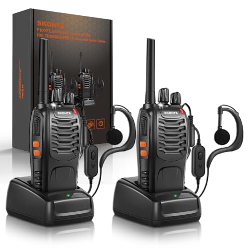 Walkie Talkies Pack of 2, Walkie Talkies for Adults with Rec