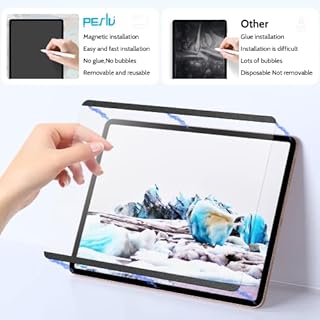 Peslv 2 Pack Magnetic Screen Protector for iPad Air 5th 4th & iPad Pro 11"(2018-2022) Feel Like Writing Drawing On Paper, Removable Matte Anti Glare