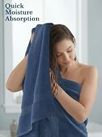 Utopia Towels 4er-Pack Badetücher Set, 69 x 137 cm, Marineblau – Ansicht 6