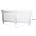 Cubierta para radiador de Madera MDF Pintada de Color Blanco, Rejilla enrejada,...