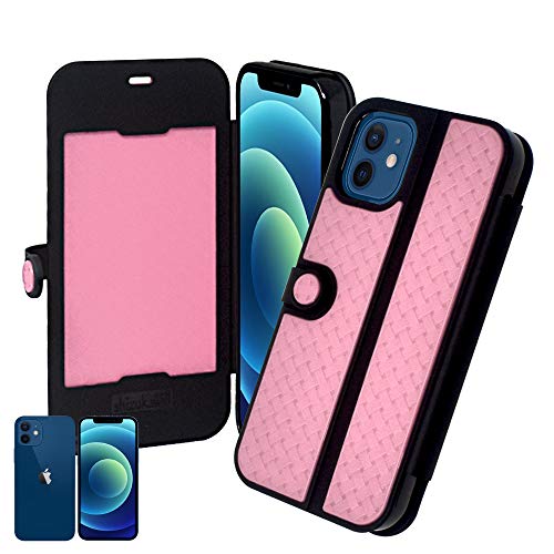 �V�Y�J�E�B�� iPhone12 mini �蒠�^ �P�[�X �J�o�[ �J�[�h�|�P�b�g �X���C�h IC�J�[�h�Ή� �V���v�� �J���t�� �J�o�[ �� mesh �T�C ���b�V�� Pink(�s���N�F)