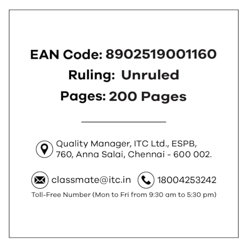 Classmate Pulse Single Subject Spiral Notebook - Pack of 1 | Unruled | 200 Pages | 24.0cm x 18.0cm | Attractive Cover Designs | Soft Cover | Notebooks for College Students (Image - 6)