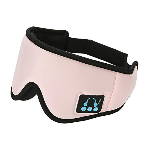 Bluetooth Augenmaske,Schlafmaske mit Bluetooth 5.0 Kopfhörer für Flugzeug Schlafbrille Wireless Musik Headset Eye Mask für Schlaf Reisen