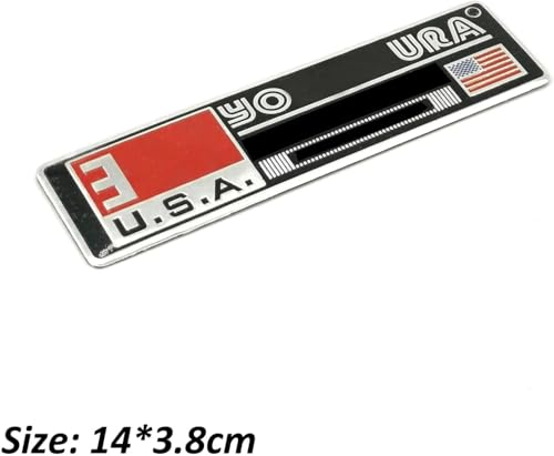 Image of 2pcx Exhaust Pipe Sticker Aluminum 3D Motorcycle Emblem Racing Decal