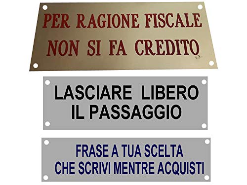 Plaque de signalisation plexiglas personnalisée 2 lignes à suspendre 8x22cm