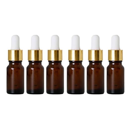 Beaupretty Tom brun glasflaska med pipett droppflaska apoteksflaska påfyllningsbara eteriska oljor flaskor 10 ml paket med 6