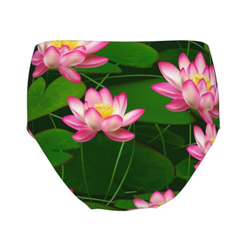 Lotus Flowers Girls' Underwear Soft Cotton Little Girls Panties Comfort Briefs2