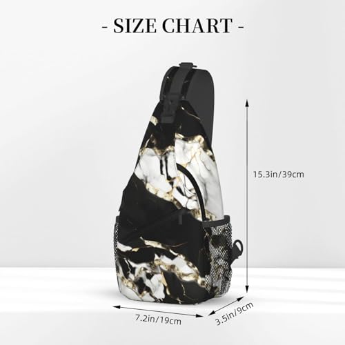 Bolso cruzado deportivo unisex MyPiky negro y blanco miniatura 3