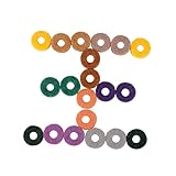 Milisten 20pcs Wool Pads Felt Washers for Guitar Strap Buttons Cymbal Stand Drum Accessories