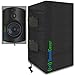 2 (Two) Compact Outdoor Speaker Covers - Protection & Storage Bags fit Klipsch Kho-7, Polk Atrium 5, Herdio 5.25" & Pyle 5.25 Bluetooth Speakers - (MAX Size: Height 10.4" X Width 6.7" X Depth 8.3")