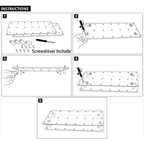 Goabroa Cake Pop Stand, 21 Holes Clear Acrylic Cakepops Display Stand, Visually Appealing Transparent 21 Holders Party Cake Pop Lollipop Stand #TOP5