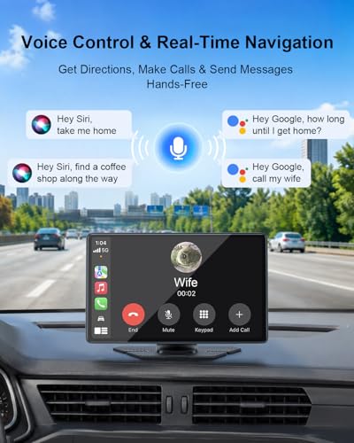 9-Inch Wireless Apple CarPlay & Android Auto Screen with 1080P Backup Camera - Image 5