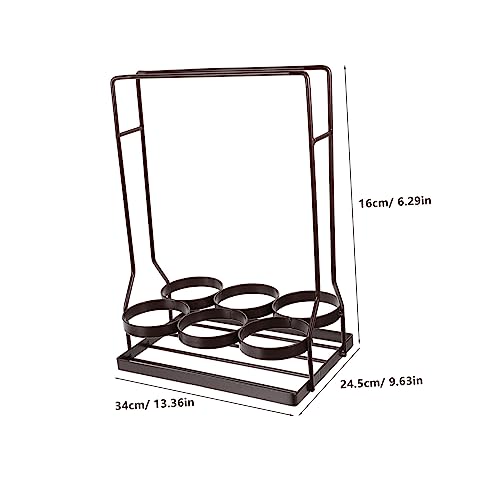 Soporte para botellas de vino en hierro compacto y elegante miniatura 2