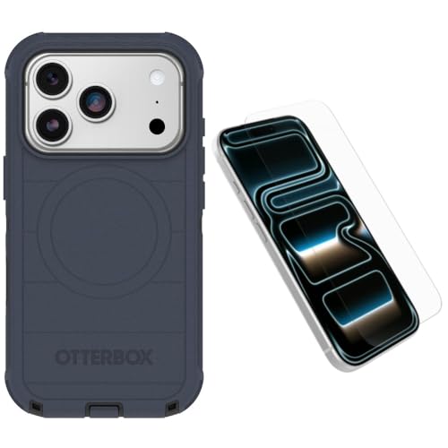OtterBox iPhone 17 Pro (�̂�) �o���h��:�f�B�t�F���_�[�V���[�Y�P�[�X&�X�N���[���v���e�N�^�[ - �r���e�[�W�C���f�B�S�h���[��(�u���[&�u���b�N) - �P�[�X�̂� - MagSafe�ɃX�i�b�v�I�� - �^�t - ���ŏ�v - ��