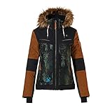 Rehall Damen Hannah-R Skijacke mit Pelzkapuze 60068 Olipaint Aqua-XL
