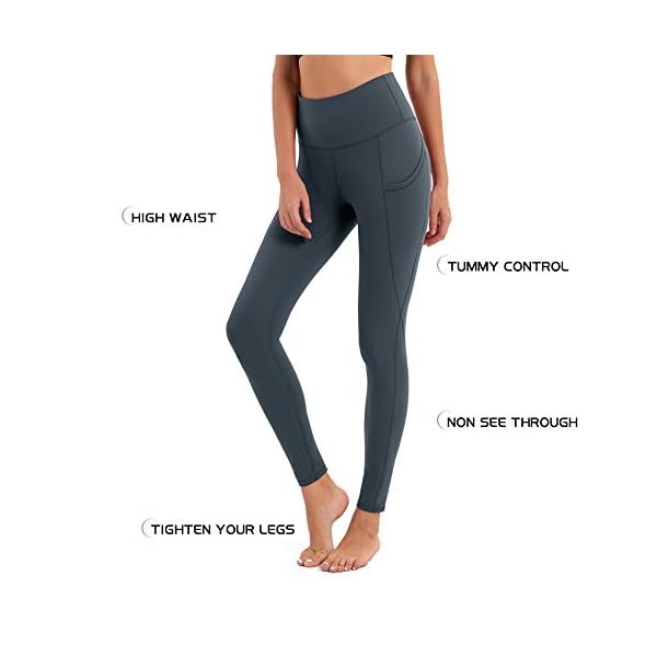 BROMEN-Womens-High-Waisted-Yoga-Pants-with-Pockets-Buttery-Soft-Leggings-Work-Out-Pants-Tummy-Control-4-Way-Stretch BROMEN Women’s High Waisted Yoga Pants with Pockets Buttery Soft Leggings Work Out Pants Tummy Control 4 Way Stretch