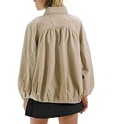 TAQCUX Womens Oversized Funnel Neck Jacket Drawstring Waist Dolman Sleeve Utility Coat for Spring...