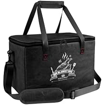 BBQ Blanket for Resting Meat, Reusable Insulated Brisket Resting Blanket, Large Capacity BBQ Meat Blanket Bag with Adjustable Shoulder Strap, Smoker Meat Insulated Resting Bag for BBQ Meat