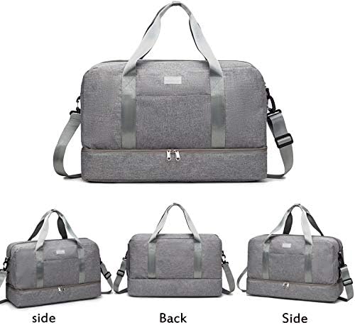 HOKEMP Gym Bag For Women Men Sport Duffel Bag with Shoes Compartment, Swim Bag Travel Tote Luggage Shoulder Bag 7 HOKEMP Gym Bag For Women Men Sport Duffel Bag with Shoes Compartment, Swim Bag Travel Tote Luggage Shoulder Bag