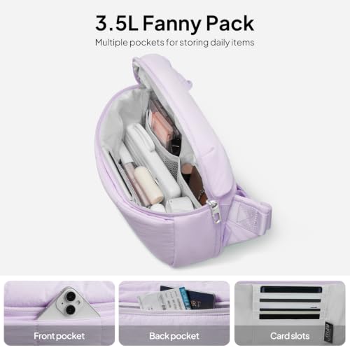 Image of TOPEAST Waist Pack 3.5L Fanny Packs with Water Bottle Holder