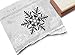 Produktbild STEMPEL - SCHNEEFLOCKE - Weihnachtsstempel mit Eiskristall - Eisblume - vielseitig einsetzbar - Ministempel - zAcheR-fineT (ca 36x39mm)