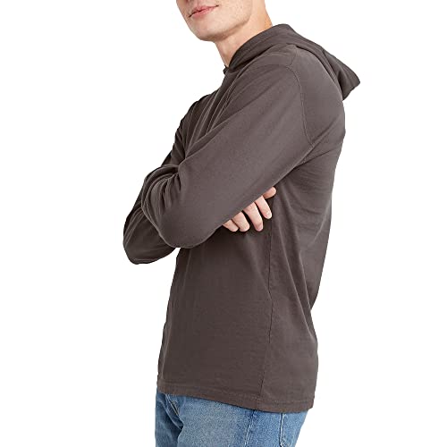 Hanes Men's T-Shirt, Long-Sleeved Hoodie, Garment Dyed Cotton Tee3