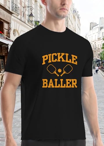 Image of Mens P-Ball Shirt Pickleball Player Themed Tee Tops