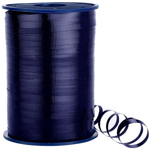 Morex Curling Ribbon 3/16" 500 Yds for Gift Wrapping, Balloon String, Birthday Parties, Holidays, Decorations, Navy