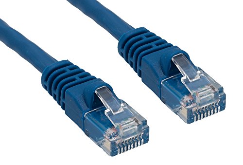 Cablelera ZPK099S1H-10 Cat6 Ethernet Cable UTP Rated 550 MHz with snagless Molded Boots, Blue Color, 1.5', 10 Pieces per Pack Cover