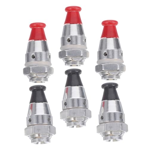 Set de 6 válvulas de alivio para olla a presión compatibles con modelos múltiples, fabricadas en aleación de aluminio, fácil instalación y seguridad mejorada miniatura 1