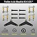 LLANNDER Heavy Duty Greaseable Tandem Trailer Axle Shackle Kit 2.25