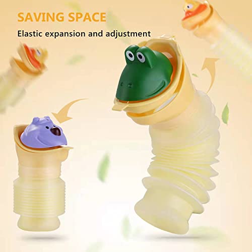 Portable Urinal Toilet, Shrinkable Potty For Toddler Pee Training, Emergency Urinal For Boys Kids Adults Car Travel And Camping Outdoor (Yellow) #TOP2