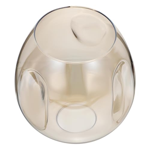 Image of Seeded Glass Shade Glass Lamp Shade Lamp Cover Transparent Light Shade Round Globe Lamp Shade Lighting Fixture Replacement for Ceiling Light Bedside Table Lamp Standing Lamp Globe