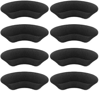 Makryn Premium Heel Pads Inserts Grips Liner for Men Women,Back of Heel Protectors Cushions Prevent Too Big Shoe from Heel Slipping,Blisters,Filler for Loose Shoe Fit-4Pairs (Black)