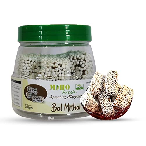 Image of Mihofresh Uttarakhand Famous Bal Mithai| Famous Indian Sweets Box | Uttarakhand Sweet Made with Pure Desi Ghee,Khoya & Sugar Balls | (300G | Pack of 1 x 300Gm)