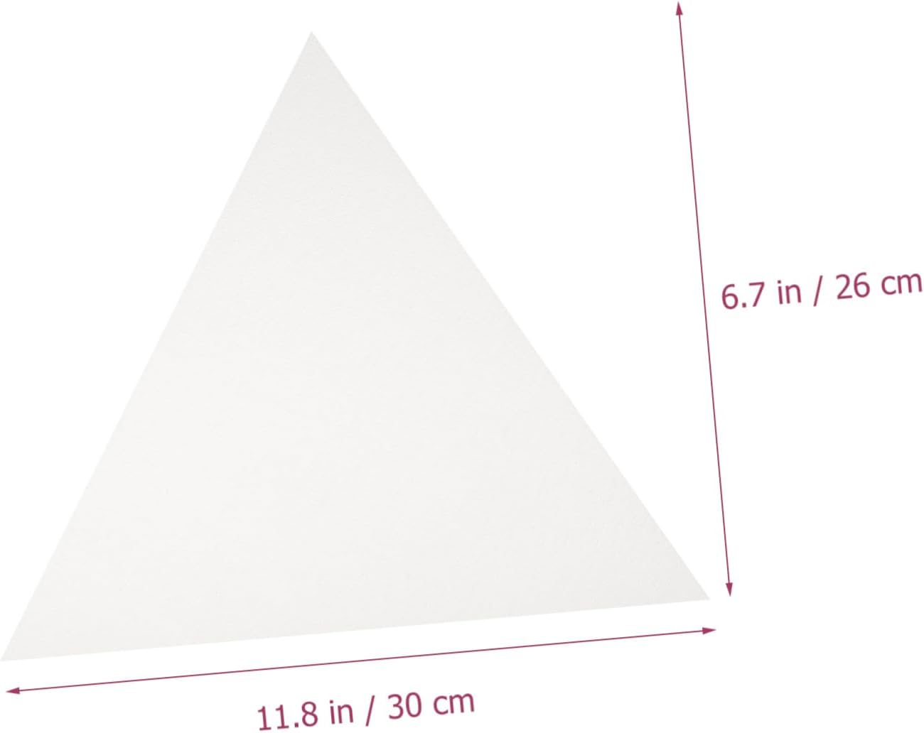 Gadpiparty 5pcs Blank Drawing Panel Canvas for Oil Painting Durable Art Board for Students Equilateral Shape Texture for Beginners and DIY Decoration