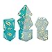 Mighty Tiny Dice: Metamorph - Change Color in The Heat of Your Hand, 7 Piece RPG Dice Set, Gate Keeper Games, 12mm Resin Dice, Tabletop Roleplaying, Cool: Team/ Hot: White