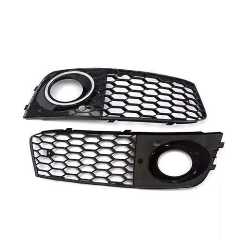 �Ԃ̃O���� �ԗp�t�H�O�����v�t���[�� �t�����g�o���p�[ �t�H�O�����v�J�o�[ Audi A4 B8 RS4 2009-2012 8KD807682 8KD807681�ɓK��(Chrome ring)