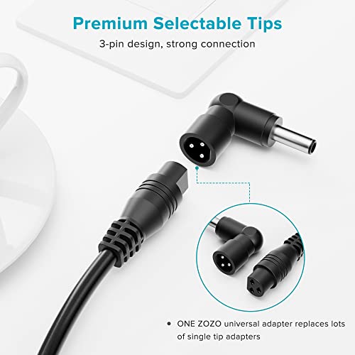 Zozo 4328572407 Universal Laptop Charger 90W Ac Adapter For Hp Dell Gateway Toshiba Lenovo Acer Asus Samsung Sony Ultrabook Chromebook Dc Output 12V 16V 18.5V 19V 19.5V 20V Power Supply Cord thumb #4