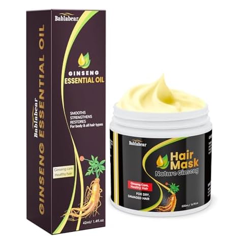 Bablabear Hair Mask and Hair Oil for Damaged Hair Cover